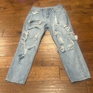 American Eagle ripped jeans, blue